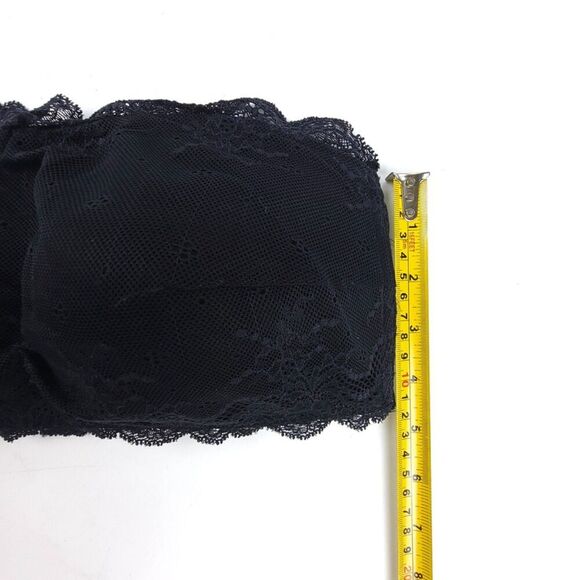 NEW Spanx Undie-Textable Better Bandeau Bra Strapless Lace Bralette Black Medium - Picture 5 of 7